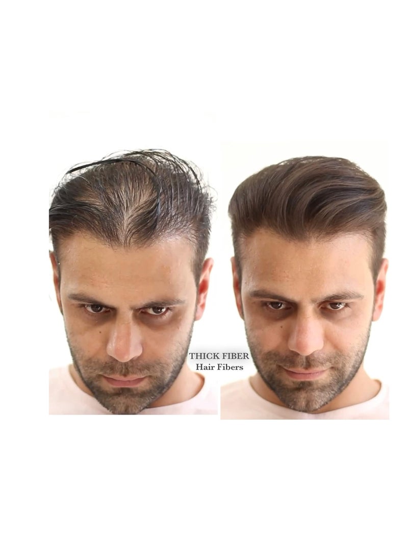 ثيك فايبر ألياف سميكة - ألياف بناء الشعر 12 جرام (عبوة من قطعة واحدة) (بني غامق) - ألياف شعر للشعر الرقيق والناعم - ألياف تكثيف الشعر للرجال والنساء - Image 3