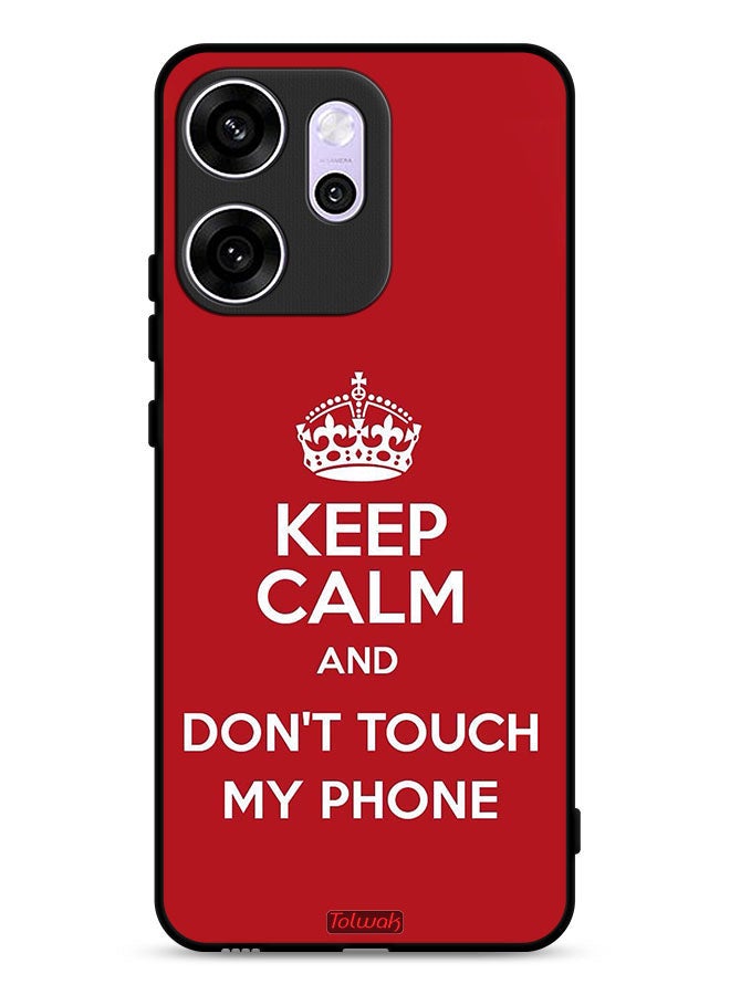 Tolwak Oppo Reno14 F Protective Case Cover Keep Calm And Dont Touch My Phone - Image 1