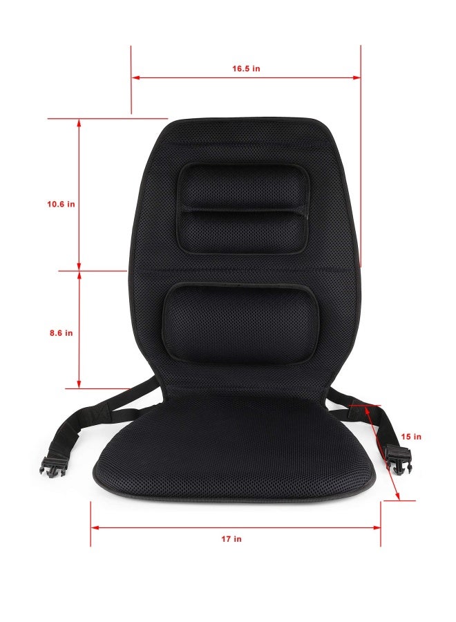 FOMI Premium Gel Cushion and Firm Back Support Seat Cushion Pad and Upper Lower Thoracic and Lumbar Pillow for Car Office Chair Pressure Sore Coccyx Pain Relief Posture Aid Grid Gel - Image 3