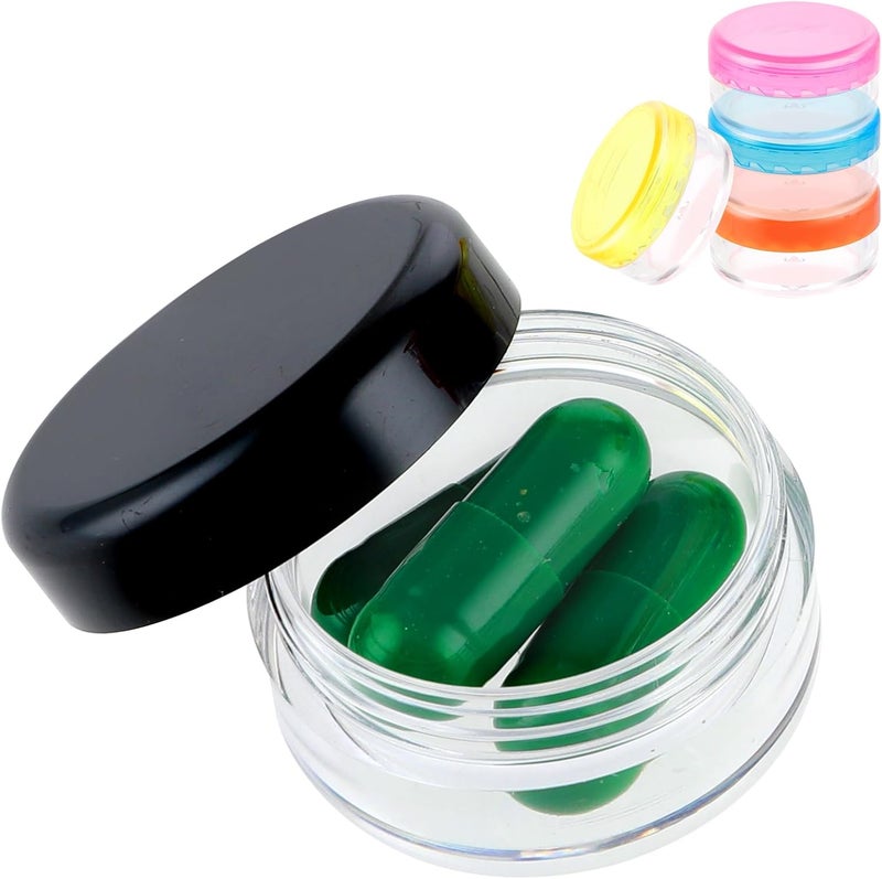 Portable Pill Organizer Box for Travel - 5 Pcs