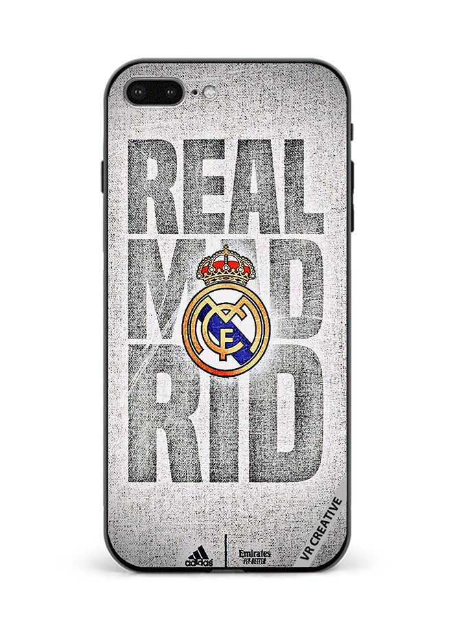VR CREATIVE Protective Case Cover For Apple iPhone 7 Plus/8 Plus Real Madrid Logo Design Multicolour - Image 1