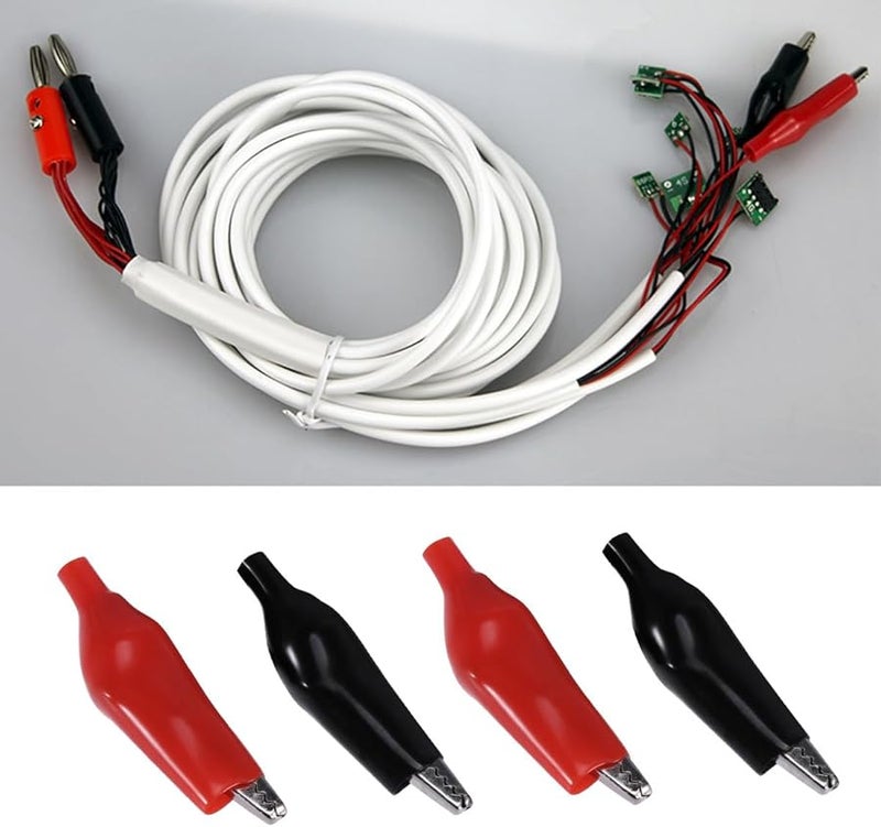 مشابك التمساح الحمراء والسوداء المعزولة 20 قطعة، أحذية بلاستيكية، مشابك معدنية كهربائية - Image 3