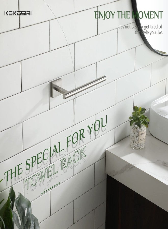 KOKOSIRI Towel Holder Brushed Nickel Bathroom Accessory Hand Towel Bars Wall Mounted Kitchen Cabinet Paper Holder Stainless Steel, B3008BR - Image 3