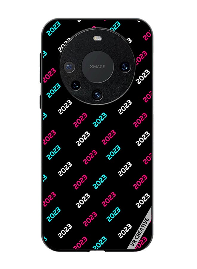 VR CREATIVE Protective Case Cover For Huawei Mate 60 Creative Concept Of 2023 Happy New Year Design Multicolour