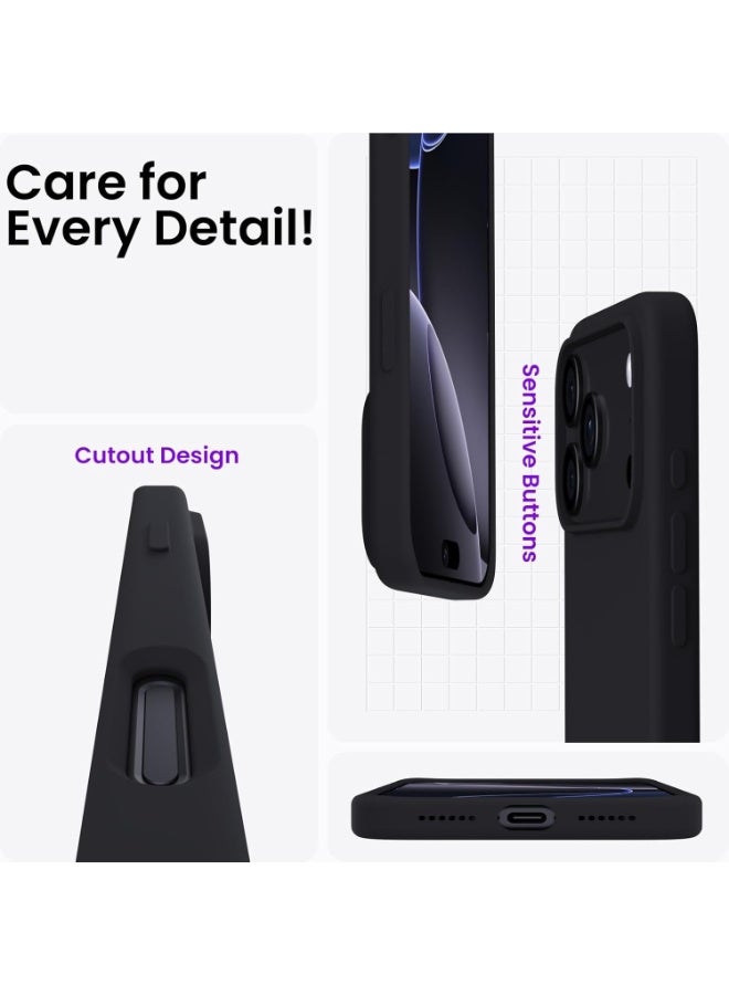 جراب لهاتف iPhone 17 Pro مصنوع من جل السيليكون السائل الناعم، حماية كاملة للجسم ضد الصدمات، غطاء غير لامع، بطانة ناعمة من الألياف الدقيقة، جراب خلفي نحيف لهاتف iPhone 17 Pro - Image 4