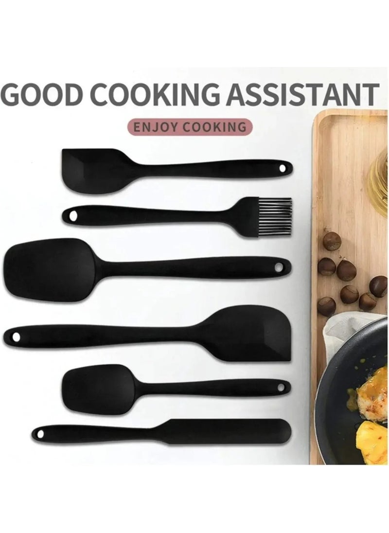 Tiffany Set of 6 Fireproof Non-Stick Kitchen Pastry Silicone Egg Brush Spoon Knife Spatula Set  - Image 4