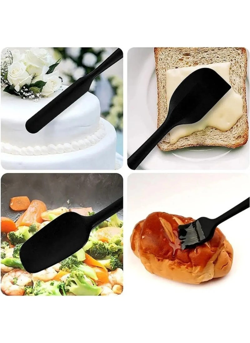 Tiffany Set of 6 Fireproof Non-Stick Kitchen Pastry Silicone Egg Brush Spoon Knife Spatula Set  - Image 5
