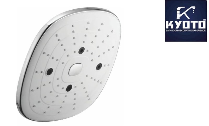 KYOTO (LOOPY) Wall Mounted ABS CP Over Head Shower 10" inch Without Arm High Pressure Water Saving Filtered Adjustable MULTI FLOW & Rainfal & Rain Spray Overhead Shower for Bathroom Accessories - Image 3