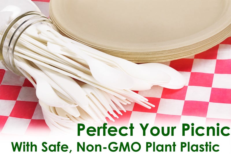 Avant Grub Spoons Made From Non-GMO Plant-Based Plastic 25 Pack. Sturdy Utensils are Certified Compostable  Disposable  Eco-Friendly Cutlery With No Wood Taste. Safe for Hot and Cold Foods! - Image 2