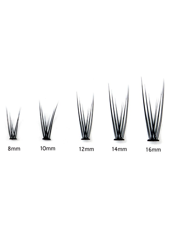 Bodermincer 120pcs D Curl 12D Fish Tail Lash Clusters Natural Soft Long PBT Mink False Eyelashes Individual Lashes Handmade Fake Eyelashes Extension 8mm - Image 4