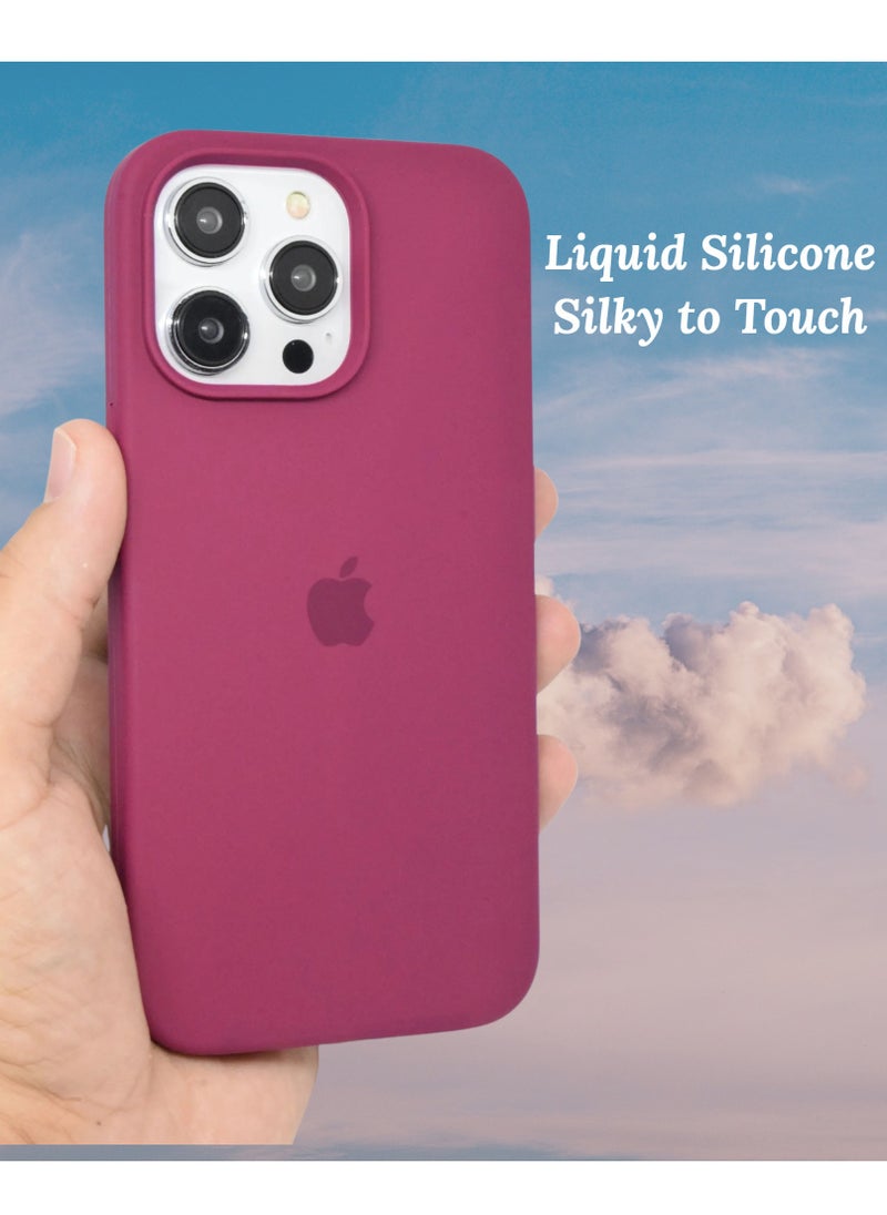 Houmt - iPhone 15 Pro Case 6.1 Inch Liquid Gel Silicone iPhone 15 Pro Cover Inside Microfiber Soft Silky Touch Anti-Scratch Thin Shockproof Cover Compatible with iPhone 15 Pro - Image 1