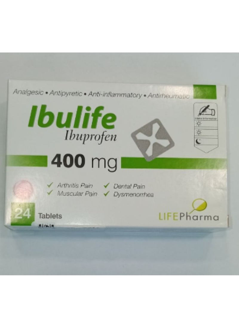 Ibulife - Ibuprofen 400mg 24 Tablets - Image 1