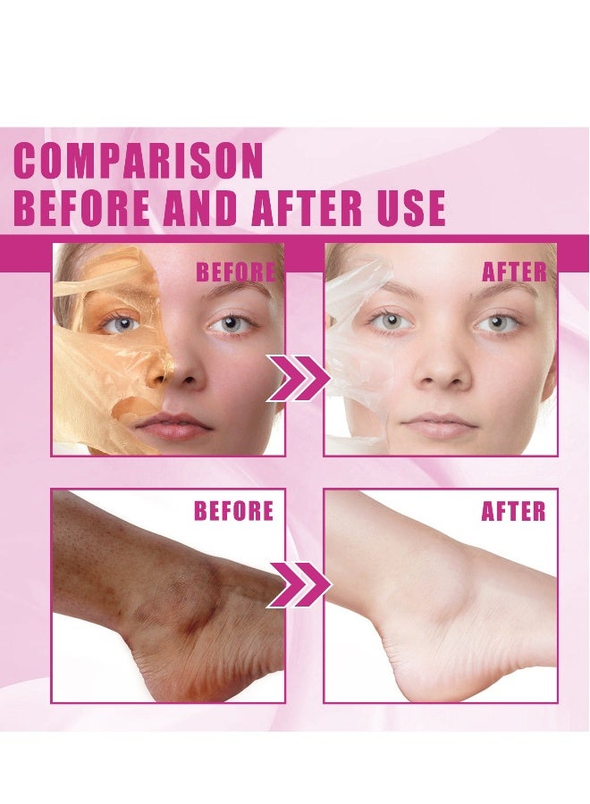 أوهو زيت تقشير للبشرة الداكنة، زيت تقشير أصفر مع حمض الساليسيليك وهيالورونات الصوديوم، زيت تقشير قوي بقوة إضافية، حل تقشير مقشر للجسم لجميع أنواع البشرة - 110 مل - Image 5