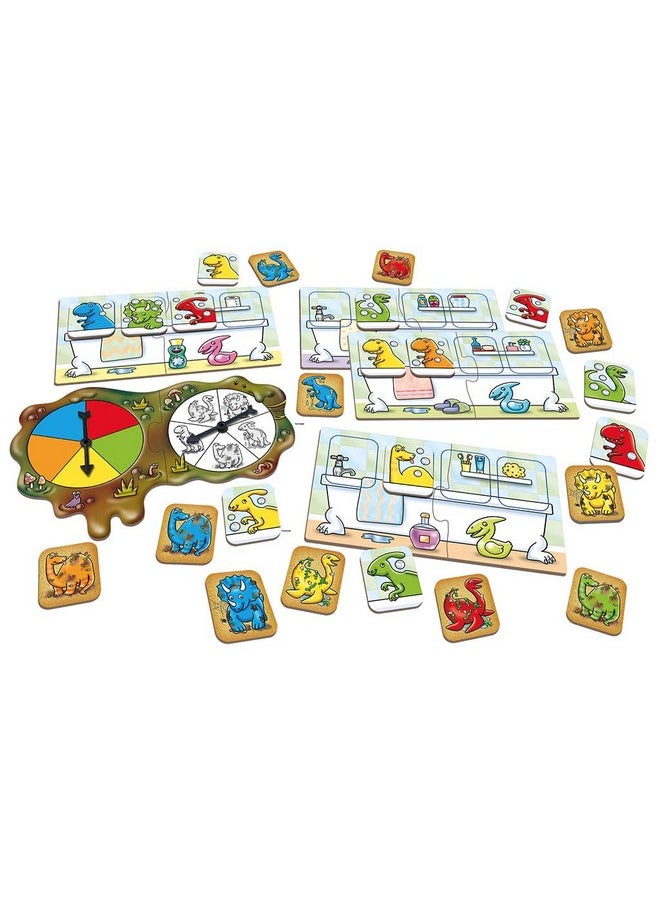 ORCHARD TOYS - Orchard Toys Dirty Dinos, Colour and Counting Board Game Educational Family Indoor and Outdoor Activity Game, Party Gift for Kids 3 to 6 Year - Image 1