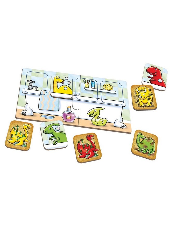 ORCHARD TOYS - Orchard Toys Dirty Dinos, Colour and Counting Board Game Educational Family Indoor and Outdoor Activity Game, Party Gift for Kids 3 to 6 Year - Image 1