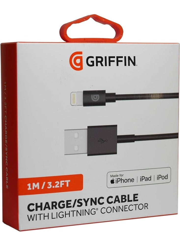 غريفين جريفين كابل USB إلى Lightning للشحن والمزامنة (1 متر / 3.2 قدم) - Image 1