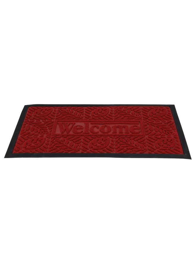 Royalford Rectangle Door Mat Red/Black - Image 2