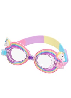 KASTWAVE Kids Swimming Goggles for 3-15 Years Old, Unicorn Swimming Goggles for Kids, UV and Anti-Fog Kids Swimming Goggles, Adjustable Straps, Flexible Nose Bridge Design  - Image 1