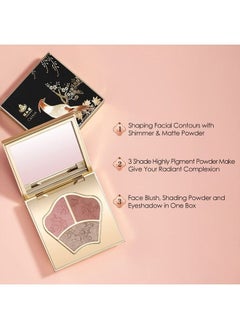 CATKIN CATKIN Powder Blush Pink Nude Eyeshadow Palette Cheek Highlighter Makeup Palette (C01 Pink)  - Image 2