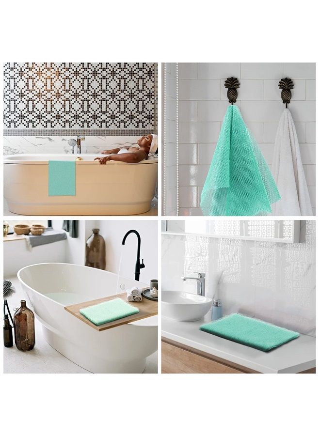 UJFQBH African Bath Sponge African Net Long Net Bath Sponge Exfoliating Shower Body Scrubber Back Scrubber Skin Smoother,Great for Daily Use (Green) - Image 1