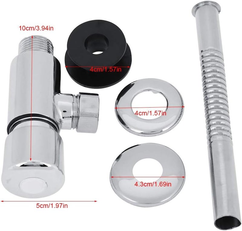 klarako Urinal Flush Valve, Durable Zinc Alloy Manual Flush Valve for Office Hotel Bathroom Toilet Practical Hand Pressing Flushing Tool - Image 3