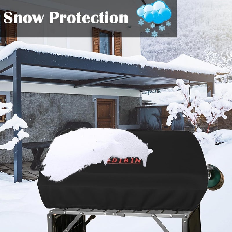 EDIBIN 22 inch Griddle Cover for Blackstone 22 inch Tabletop Griddle with Hood, Waterproof 900D Heavy Duty Polyester 22" Grill Cover for Blackstone 22" Tabletop Griddle 1813 - Image 5