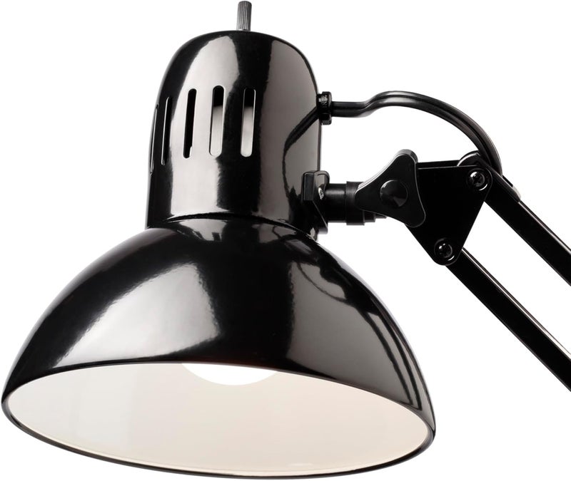 Globe Electric 12641 Architect 32" Swing-Arm Clamp-On Lamp, Black Architect, Finish, LED Bulb Included - Image 5