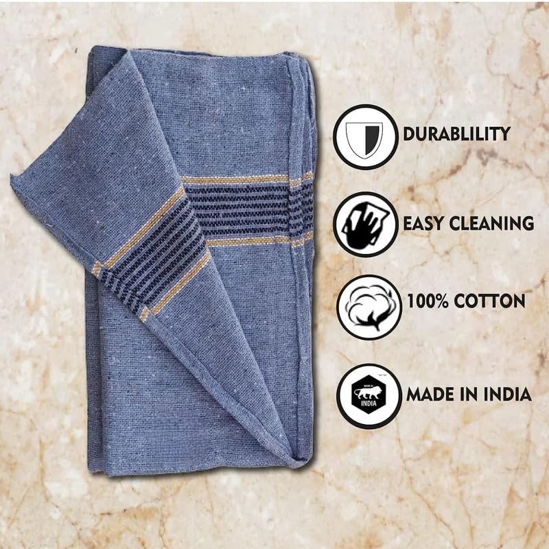 BUYEASY Mop Cloth for Floor Cleaning Pocha for Floor Cleaning Floor Cleaner Mop Pocha Floor mop Dry Mop for Sweeping Floor Dusting Cloth pocha for Home Cleaning Size60x60cm Pack of 4 - Image 4