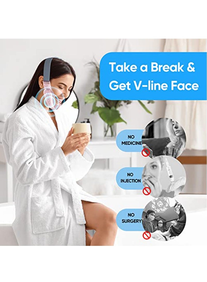 Loquat Electric Intelligent V-Shape Face Shaping Massager, Double Chin Reducer, Anti Aging Wrinkles Chin Slimming V Line Face Lifting Machine, Improve Facial Contour and Skin - Image 4