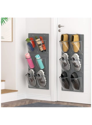 2 Pack 12 Over the Door Shoe Organizer, Closet Door Hanging Shoe Rack Crystal Pockets Narrow Shoe Holder with Adhesive Strips, Wall Mounted Shoes Rack for Camper RV No Drilling - pzsku/ZDFBD9461B78F6F680D6DZ/45/_/1721199122/f75f45f7-43f6-41d1-9e2a-a7fcc57c1009