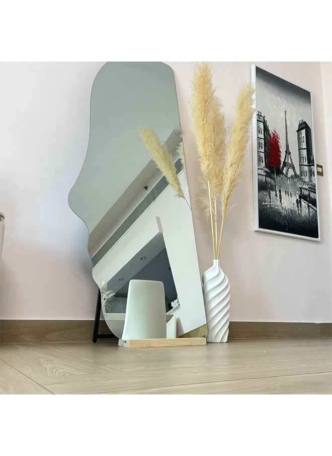 Decorhills Side Face Shape Full Length Makeup Mirror with Floor Stand – 80x180cm Modern Decorative Mirror for Bedroom, Bathroom or Dressing Room – Unique Aesthetic Home Accent Piece  - Image 3