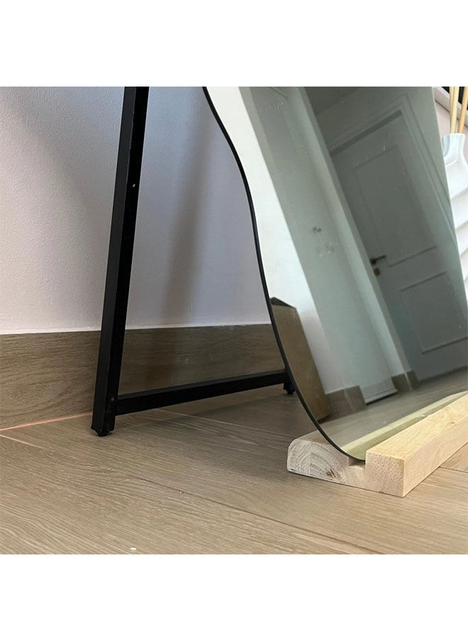 Decorhills Side Face Shape Full Length Makeup Mirror with Floor Stand – 80x180cm Modern Decorative Mirror for Bedroom, Bathroom or Dressing Room – Unique Aesthetic Home Accent Piece  - Image 2