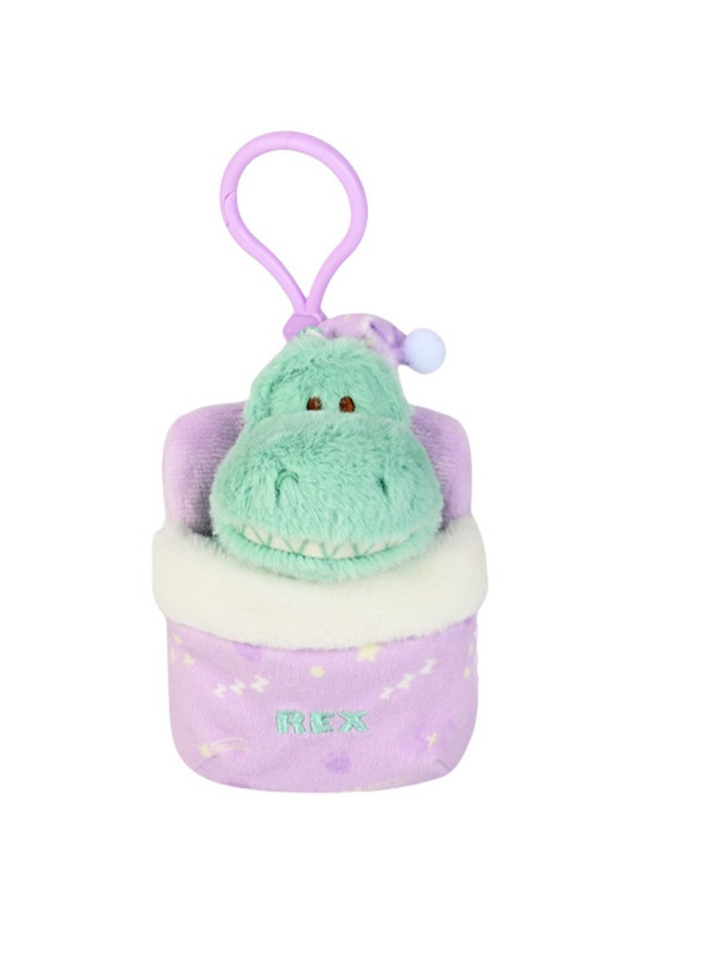 10 Cute Plush Key Pendants, Bag Pendants, Suitable For Children'S Toys And Gifts (Little Dinosaurs) - Image 1