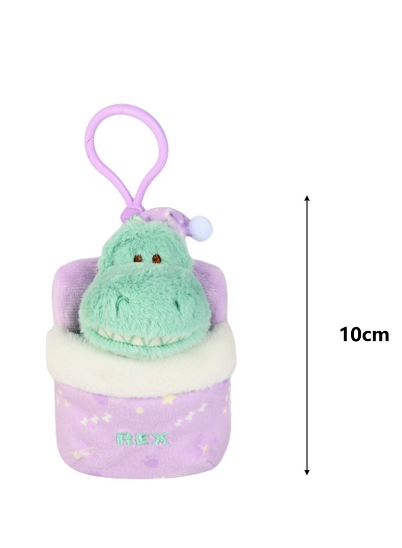 10 Cute Plush Key Pendants, Bag Pendants, Suitable For Children'S Toys And Gifts (Little Dinosaurs) - Image 2