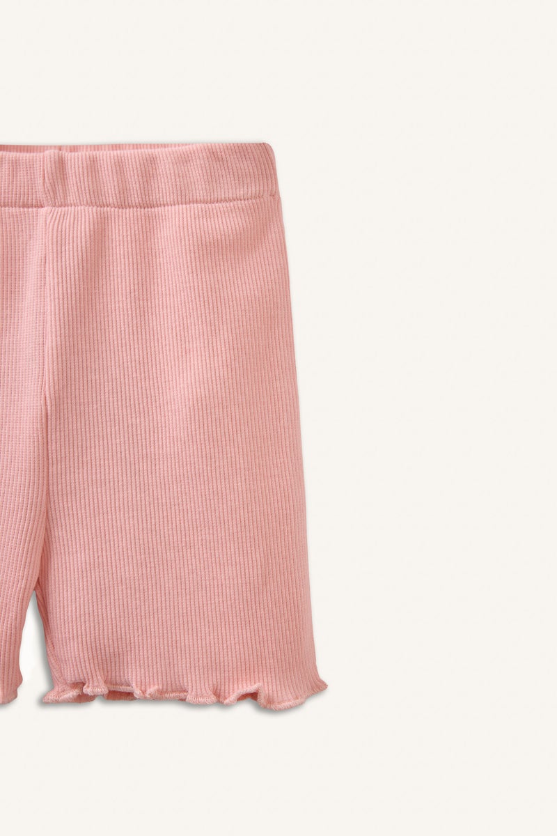 DeFacto Pink BabyGirl Baby Girl Biker Normal Waist Shorts Casual - Image 2