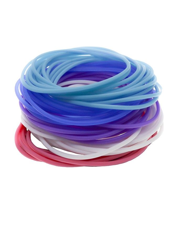 FROG SAC 72 Pcs Silicone Jelly Bracelets For Teen Girls Rubber Bands For Women Hair In 6 Colors Women Bracelet And Hair Ties Neon Party Favors For Teens 80S And 90S Jewelry Accessories - Image 1