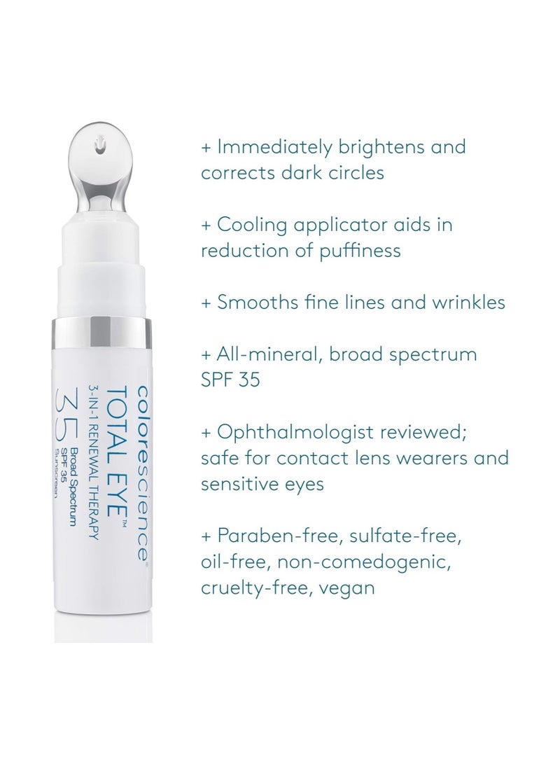 كولور ساينس Colorescience Total Eye 3-in-1 Renewal Therapy SPF 35, 0.23 Fl Oz, Medium - Image 4