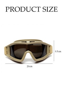 DUNISO Tactical Safety Goggles，UV resistant goggles, adjustable and rotatable, suitable for mountaineering, cycling, and outdoor activities  - Image 4