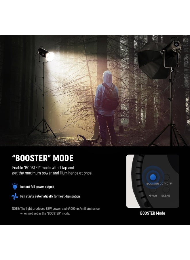 NEEWER CB300B Bi Color LED Monolight Professional Studio Video Light High Power Continuous Lighting Adjustable Color Temperature Bowens Mount for Photography Videography Content Creation - Image 3