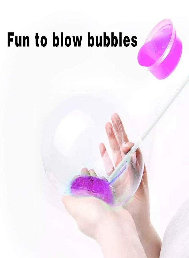 Firstly Traders Set of 24 Flexible Crystal Slime Magic Mud Soft Transparent Jelly Clay Putty Toys for Kids Boys Girls with Straws, Clay Modelling Tools Non Toxic - Multi Color - Image 3