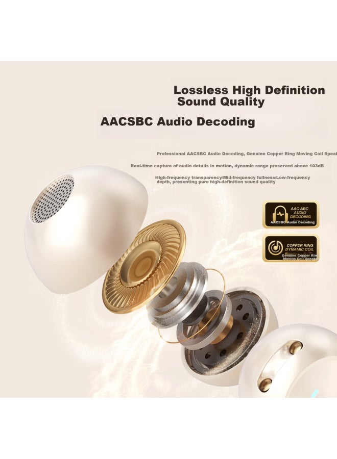 Newmine Ly63 Bluetooth Earphone Clip-On Bone Conduction Concept Open-Style Wireless Sports Running Gaming Music Call Noise Reduction Suitable For Apple Huawei Xiaomi White - Image 2