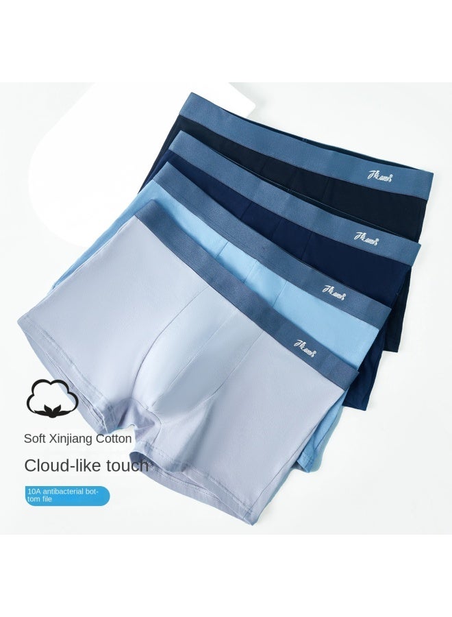 Top melon Pairs Of Men's Underwear [95% Long Staple Cotton, Antibacterial Gusset] Soft Stretch Cotton Breathable Boxer Briefs For Men - Image 4