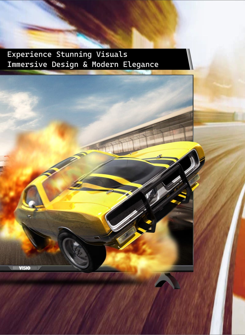 فيسيو تلفزيون ذكي ٤٣ بوصة بدقة ٤K، يعمل بنظام أندرويد ١٤ | تصميم بدون إطار | ٣ منافذ HDMI ومنفذا USB | معالج رباعي النواة - Image 3