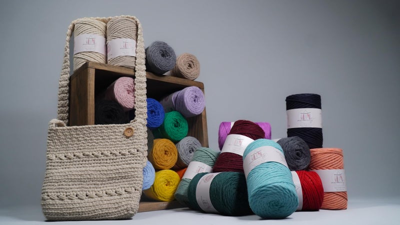 Makromecity  Single Strand Macrame Cord 3 Mm X 100 Yards (300 Feet) 3Mm Single Strand Natural Cotton Cord For Macrame Art & Crafts For Wall Hangings Recycled Cotton Cord Yarn Diy (Ecru  1 Skein) - Image 5
