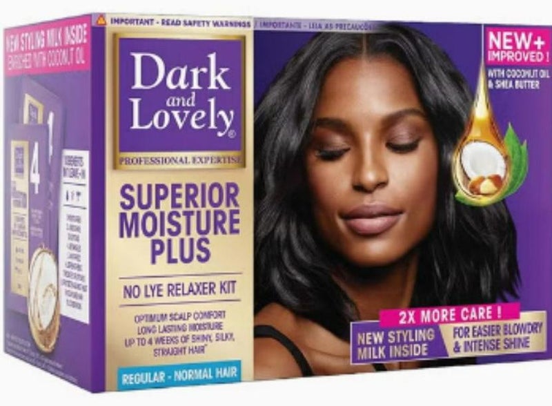 Dark & Lovely Superior Moisture Plus No Lye Relaxer Kit Regular - Image 1