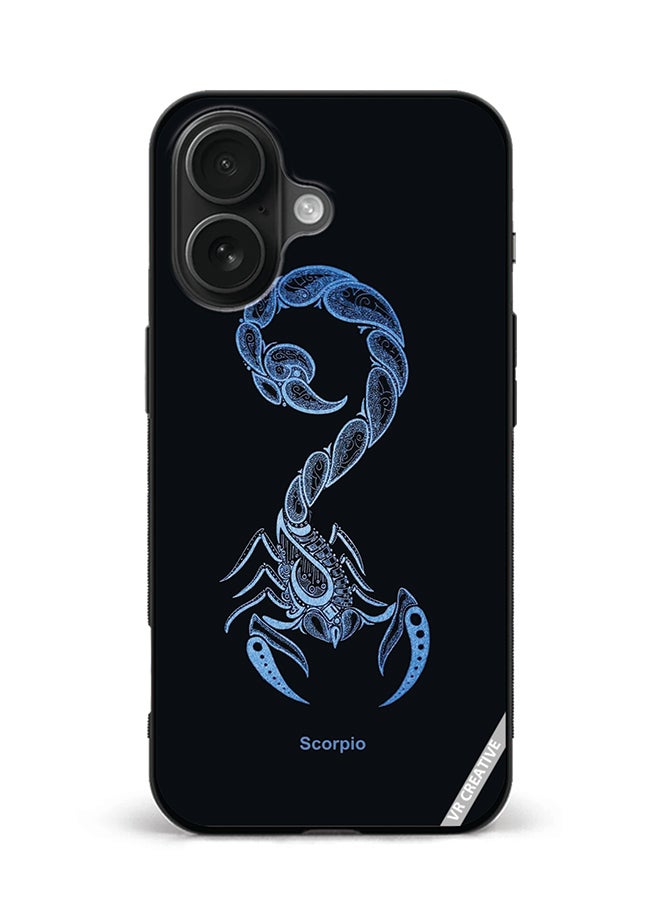 VR CREATIVE Protective Case Cover For Apple iPhone 16 Scorpio Design Multicolour