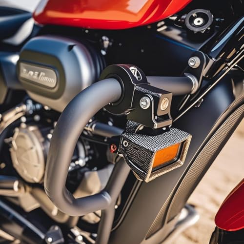 HQTS Motorcycle Spotlight Bracket, Light Bar Mounts for Driving Fog Lights, 360 Degree Adjustment Tube Clamp Mounting Bracket Fit 0.7"-1.25" ATV UTV Roll Bar (2 Pcs) - Image 2