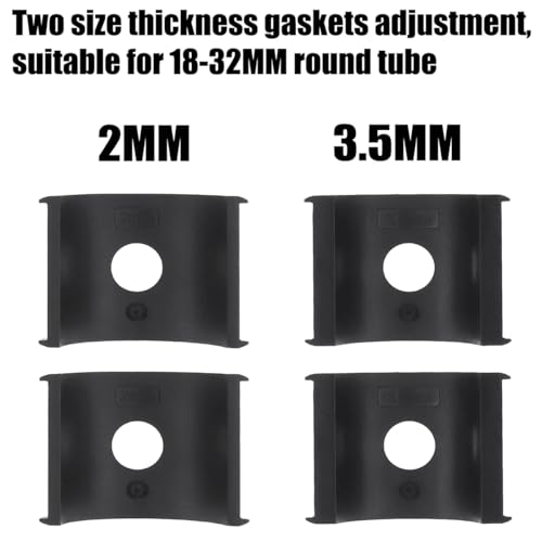 HQTS Motorcycle Spotlight Bracket, Light Bar Mounts for Driving Fog Lights, 360 Degree Adjustment Tube Clamp Mounting Bracket Fit 0.7"-1.25" ATV UTV Roll Bar (2 Pcs) - Image 5