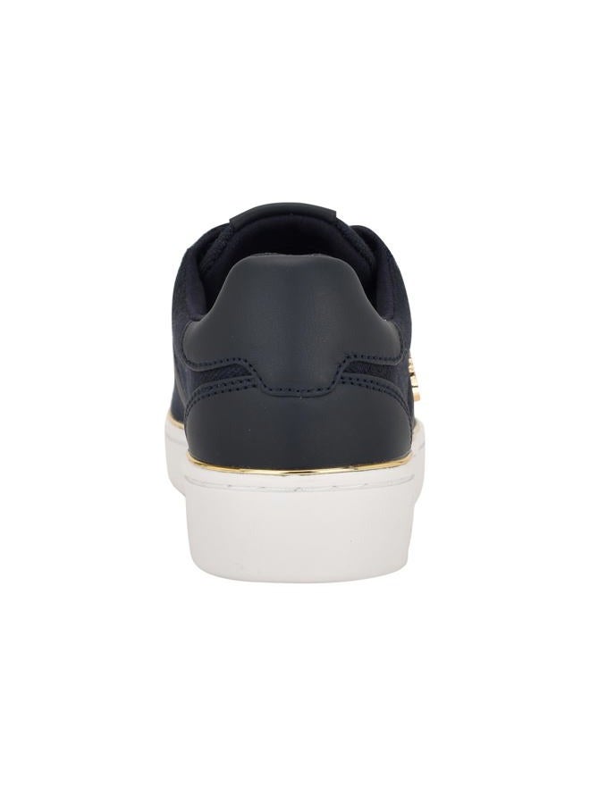 Guess Women's Britz Sneaker, Navy 400, 37.5 EU - Image 3