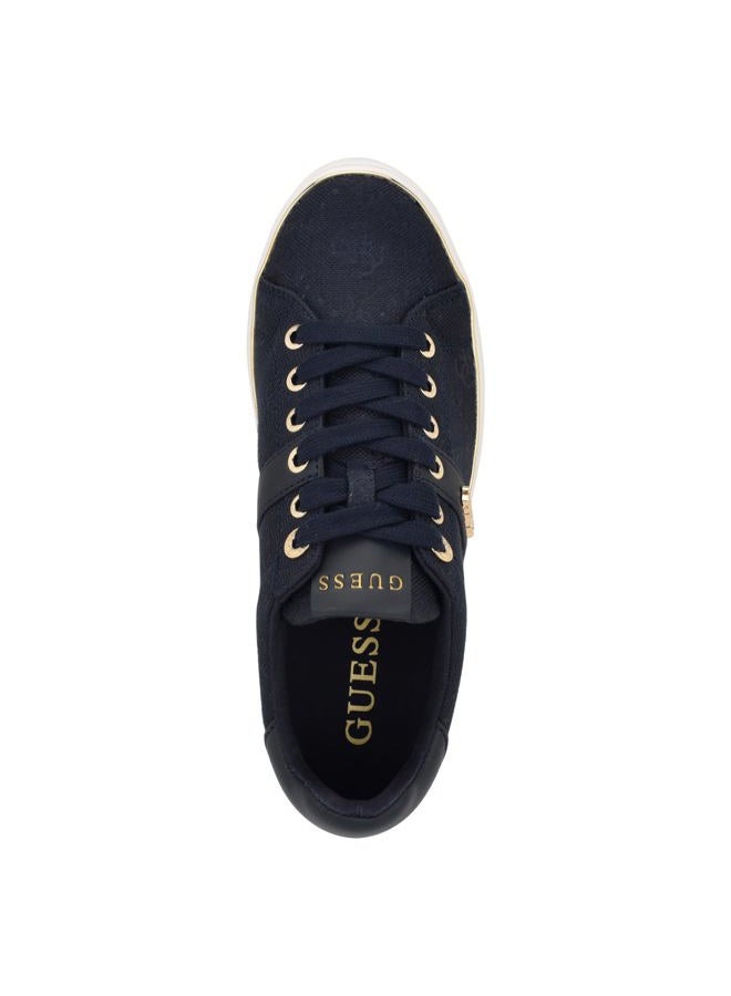 Guess Women's Britz Sneaker, Navy 400, 37.5 EU - Image 5
